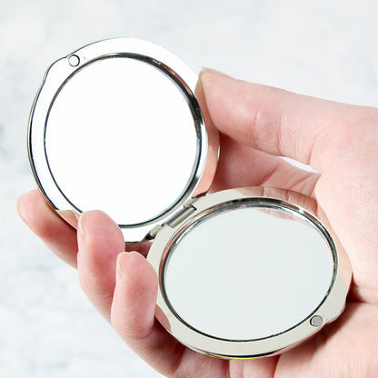 50th Butterfly Round Compact Mirror - MK&JD Gifts